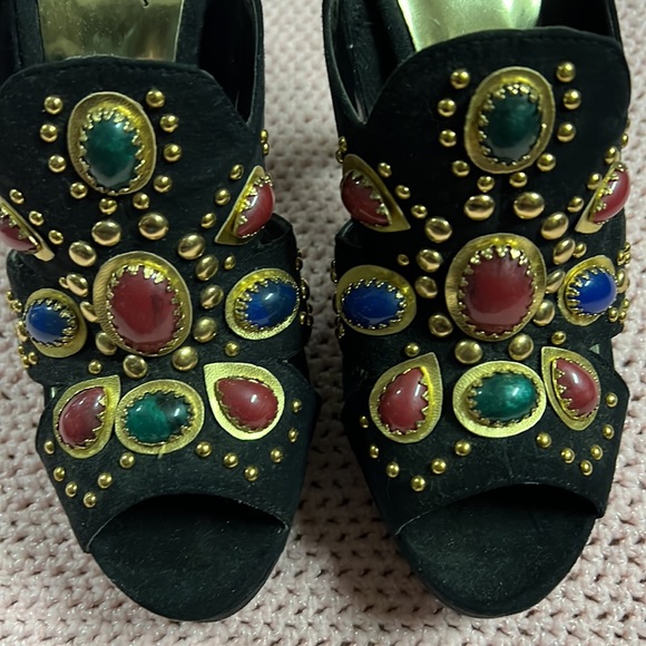 New platform Studded slipper heels - Picture 4 of 6